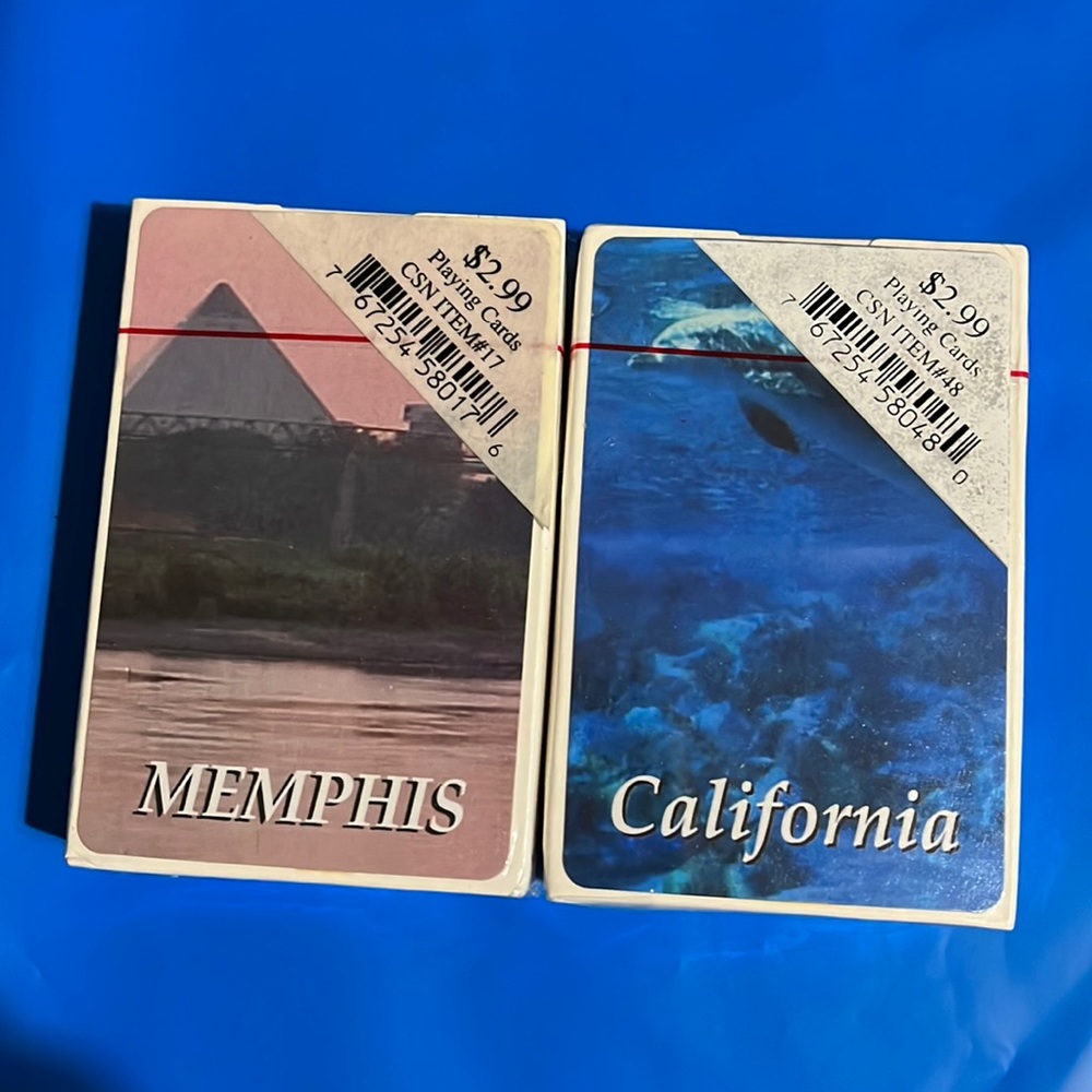 MEMPHIS or CALIFORNIA  San Francisco playing cards new sealed add on for $1